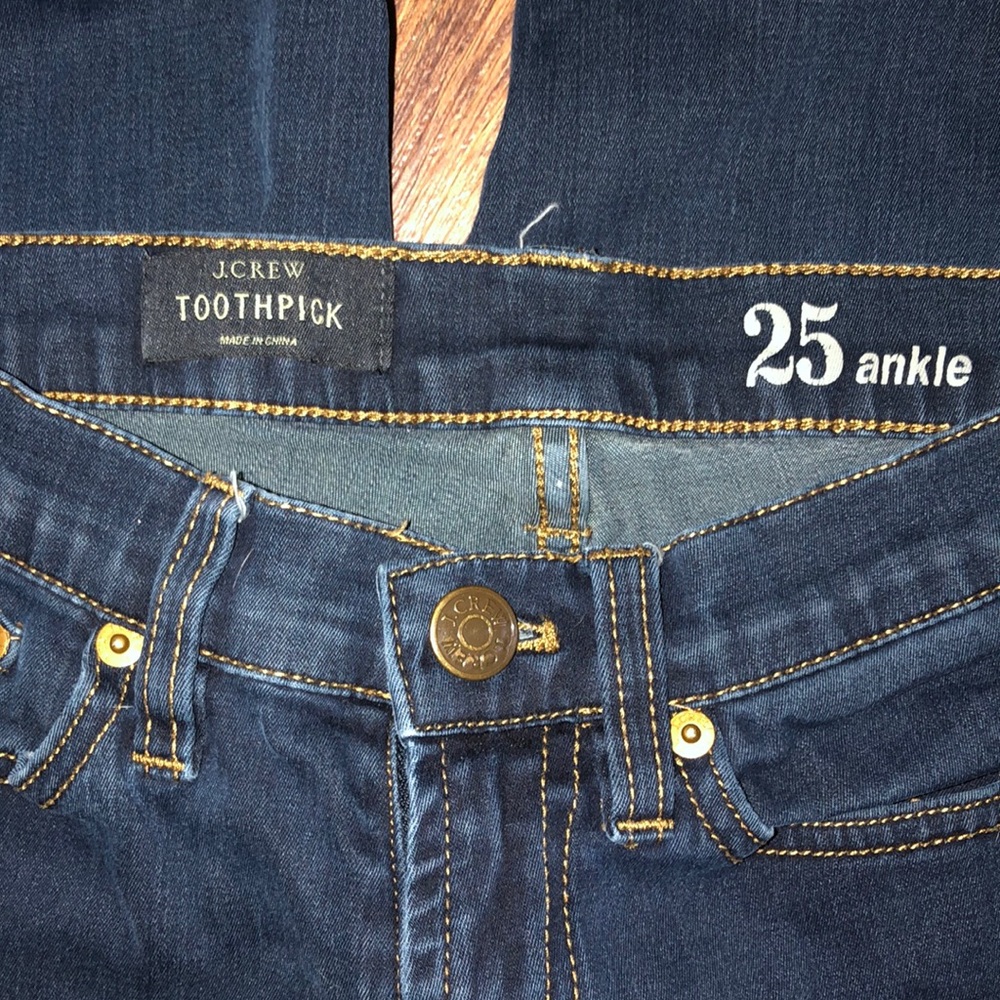 J. Crew Toothpick ankle jeans - Picture 2 of 2